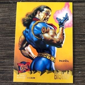 X-Men ’95 Fleer Ultra trading card: X-Men Gold Team: Bishop #101